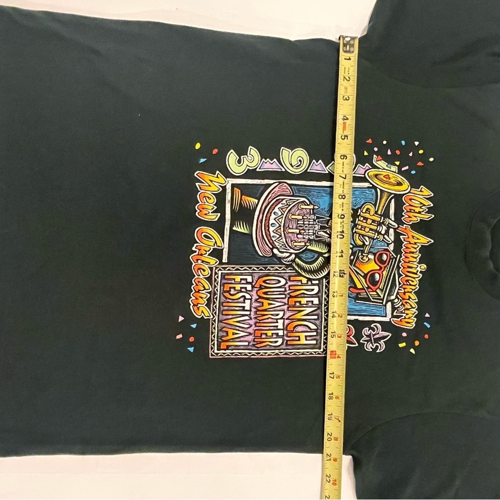 French Quarter Fest 1993 Vintage T-shirt. Size L. Single stitch. Pre-owned. - Picture 9 of 11